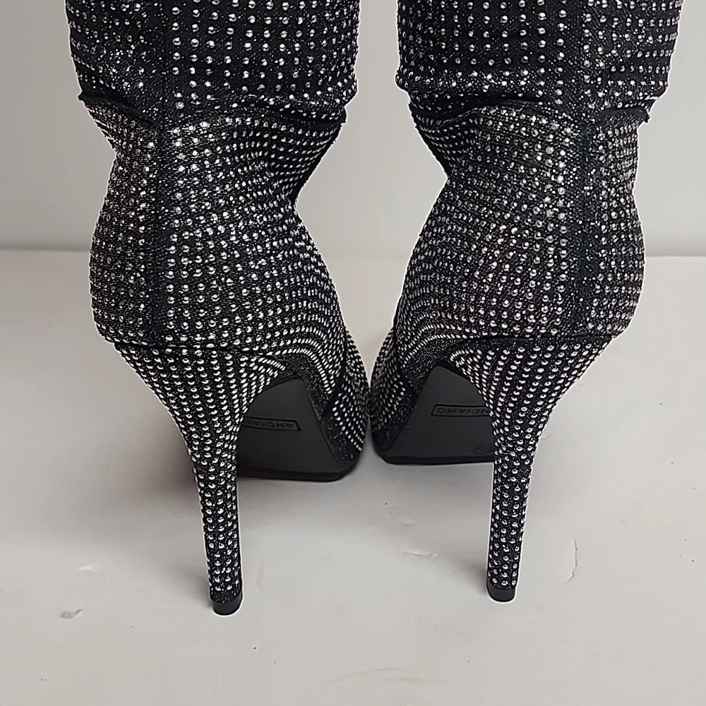Andiamo black & silver boots 5
